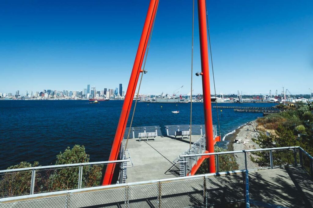 View of the city from Jack Block Park in Seattle