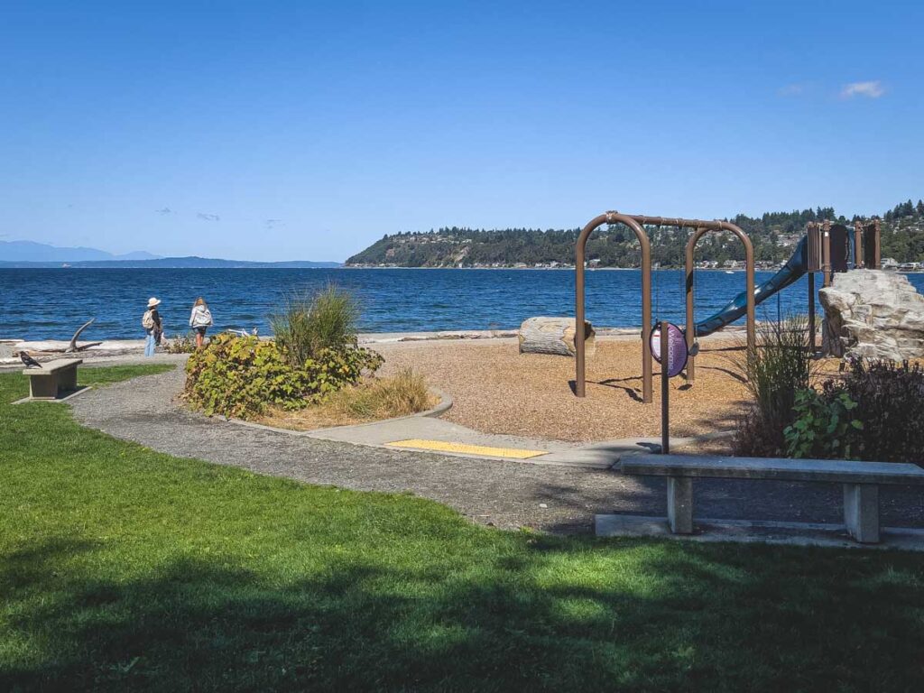 Playground at Seahurst Beach near Seattle