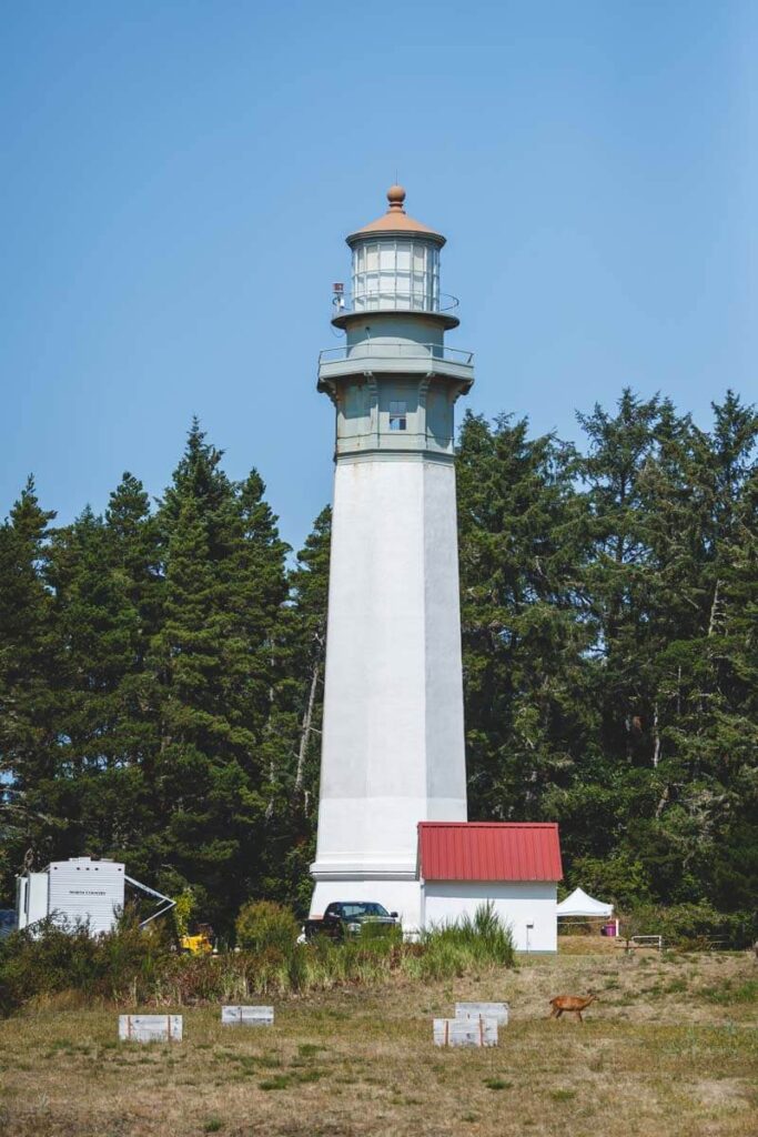 Grays Harbor Lighthouse in the Washington coast town of Westport