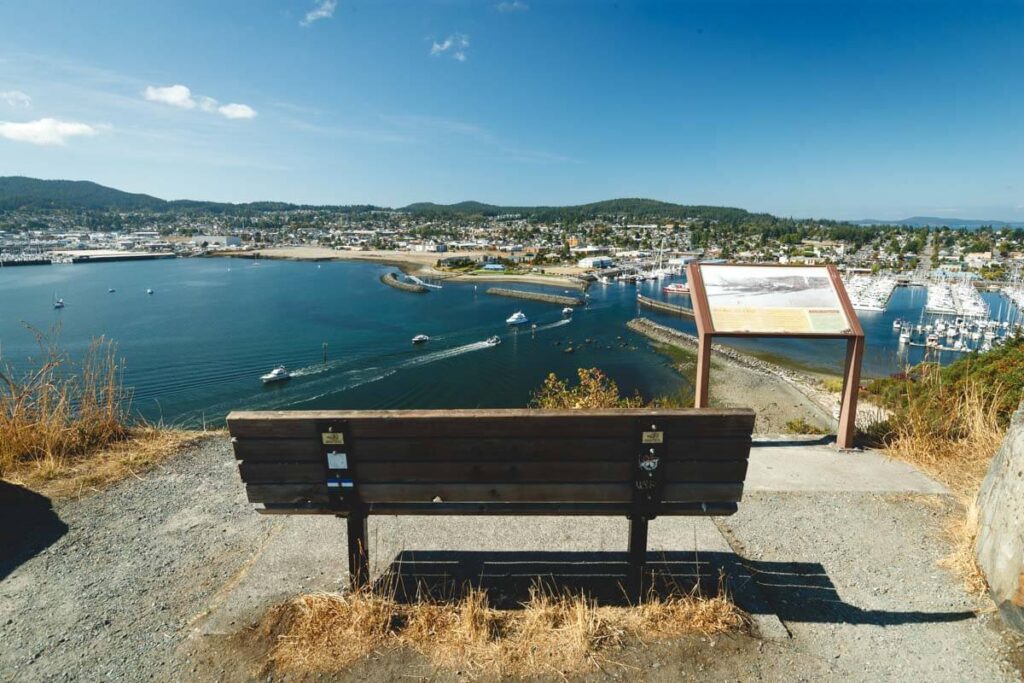 View of Anacortes, Washington, from Cape Sante viewpoint