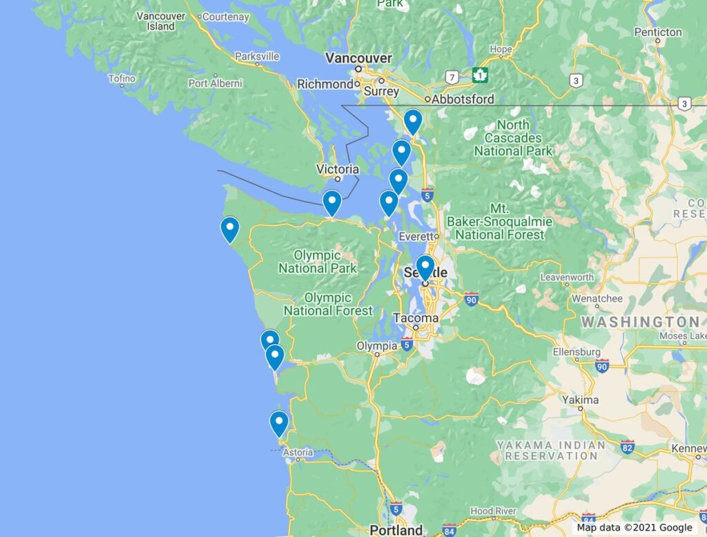 washington coast tourist attractions