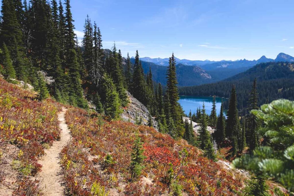 Lake view from Dewey Lake Trail Mount Rainier Hikes