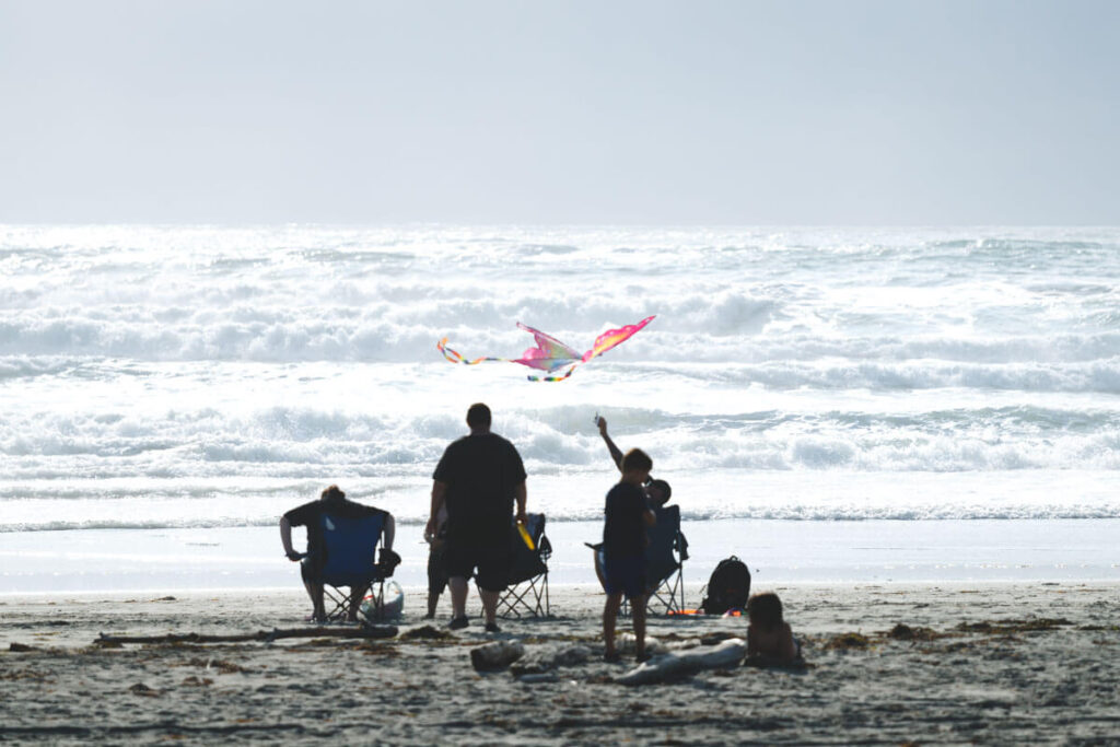 People on beach at Twin Harbor State Park for things to do in Westport Washington