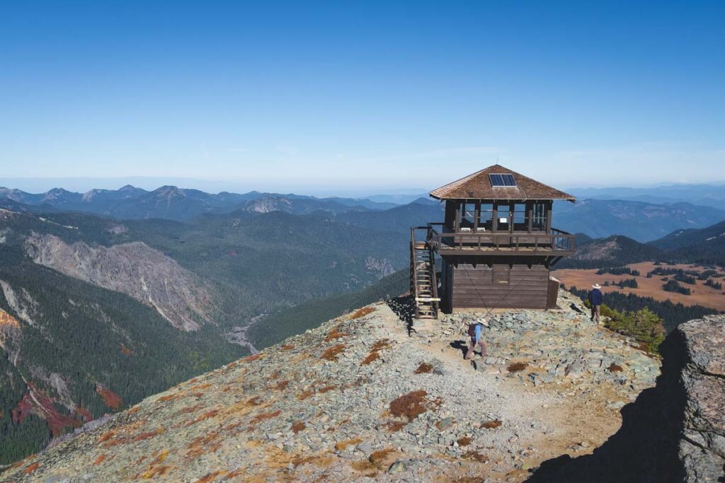 the old lookout tower on the Mount Fremont Lookout Trail