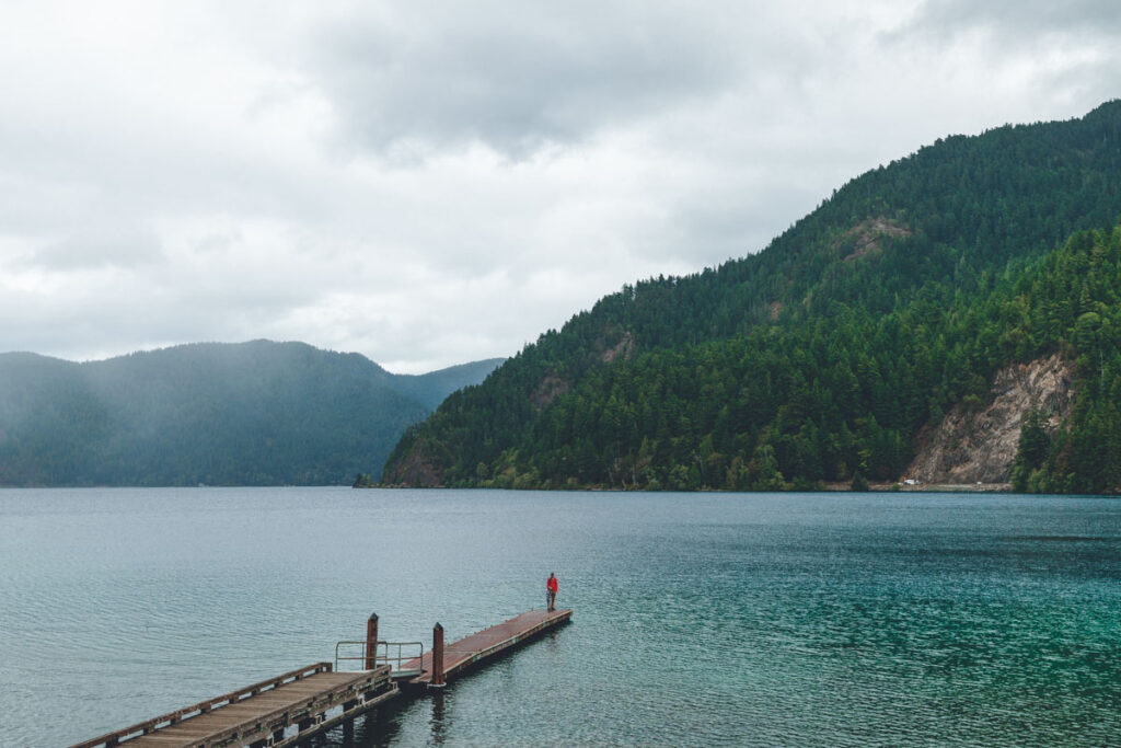 Jetty at Lake Crescent on a Seattle tour