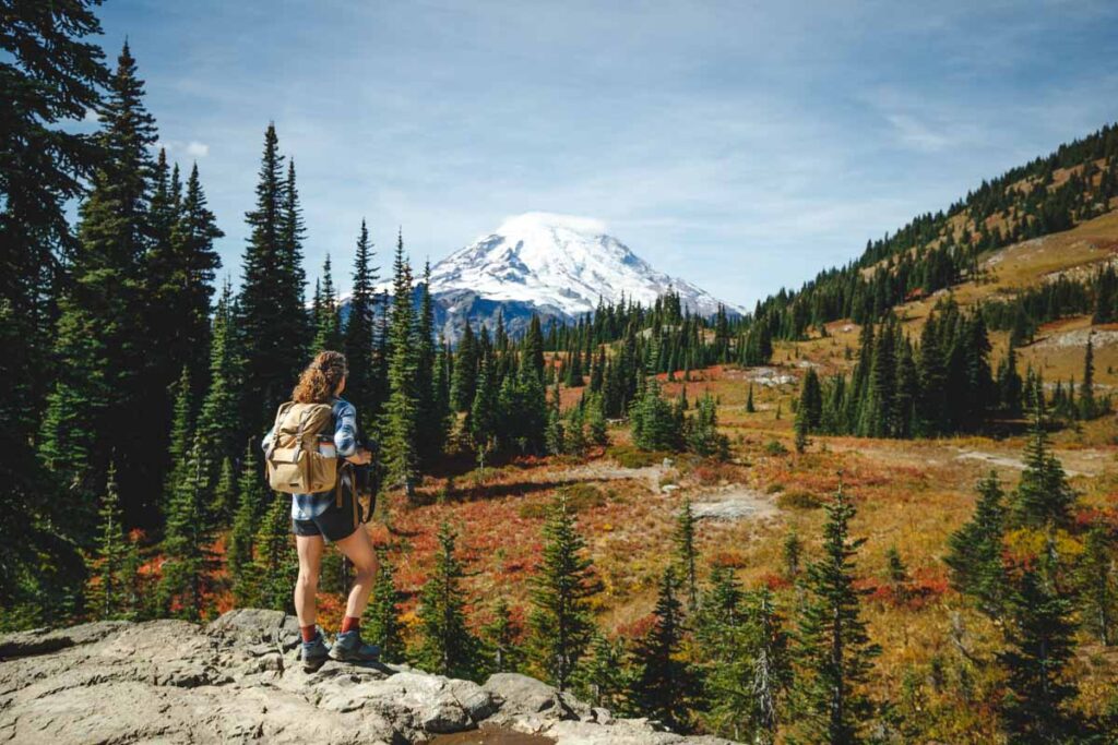 Naches Peak Loop Trail near Tipsoo Lake in Washington