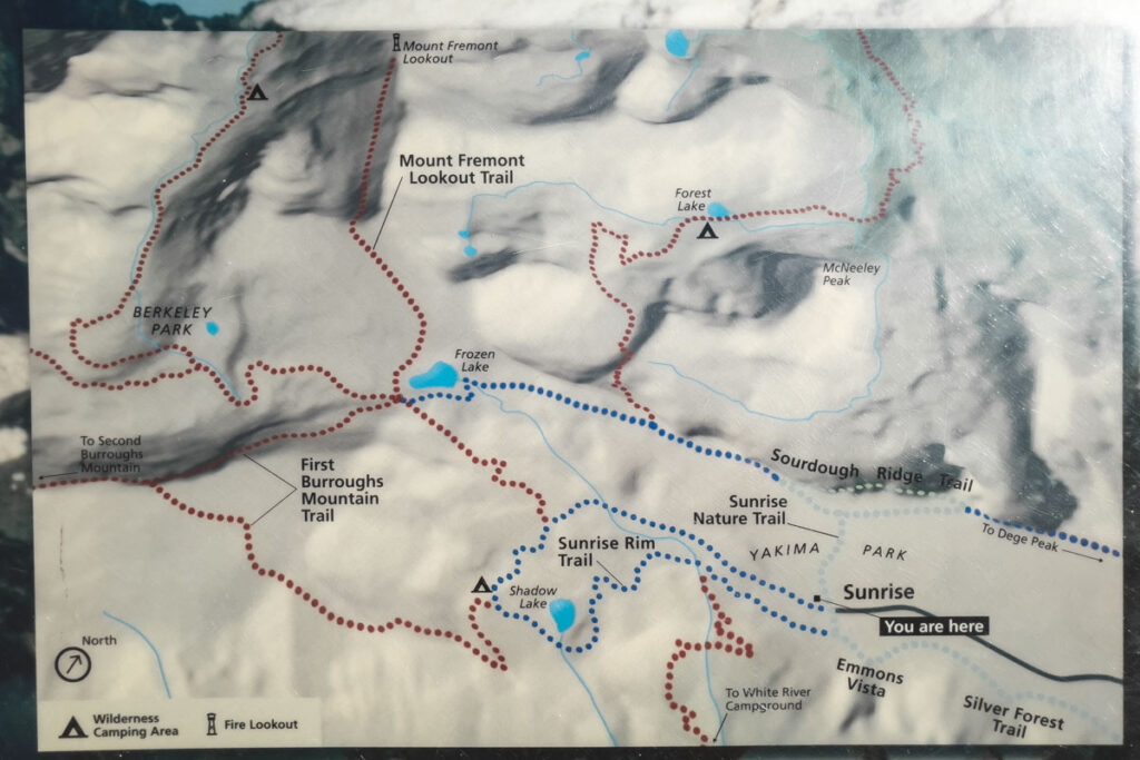 Trailhead sign for the Mount Fremont Lookout Trail