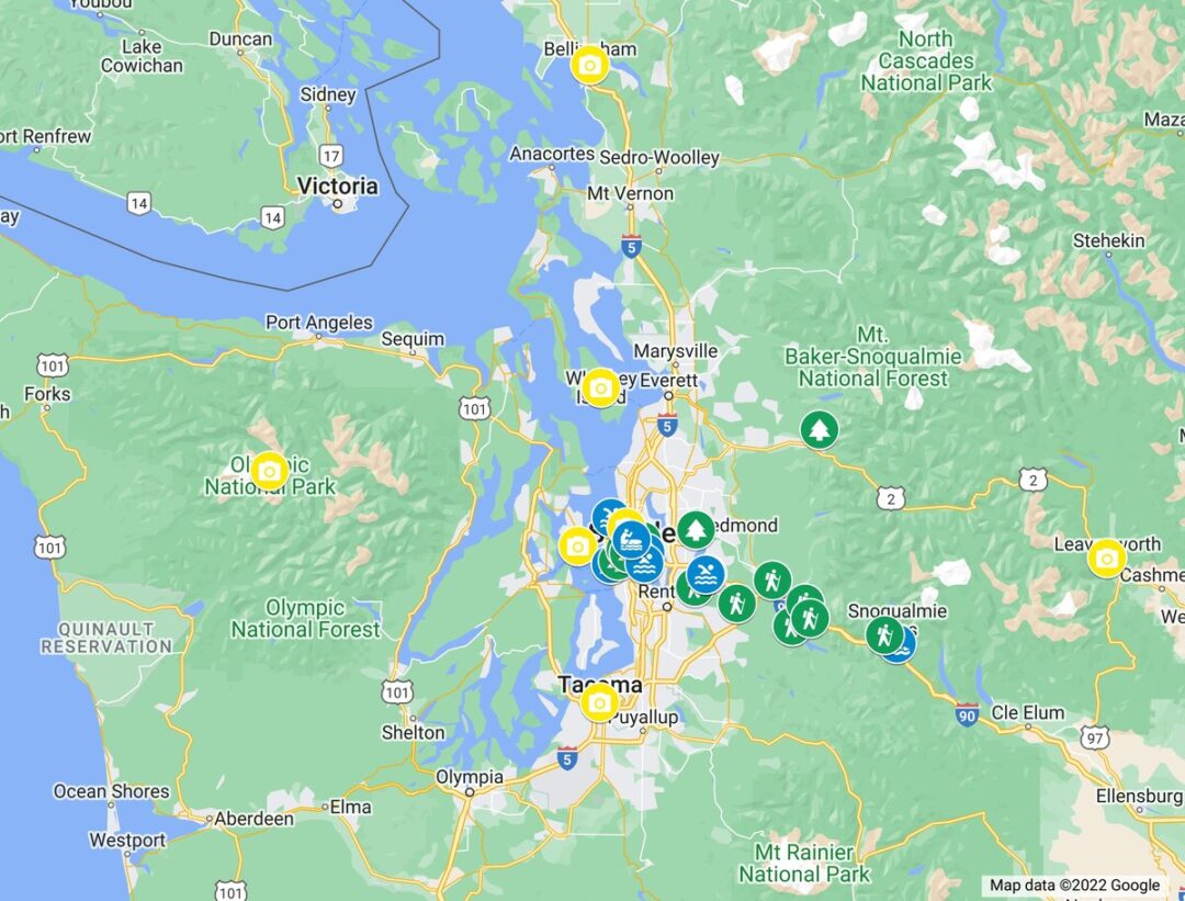 Seattle Activity Map 49 BEST Things to Do in Seattle, Washington!