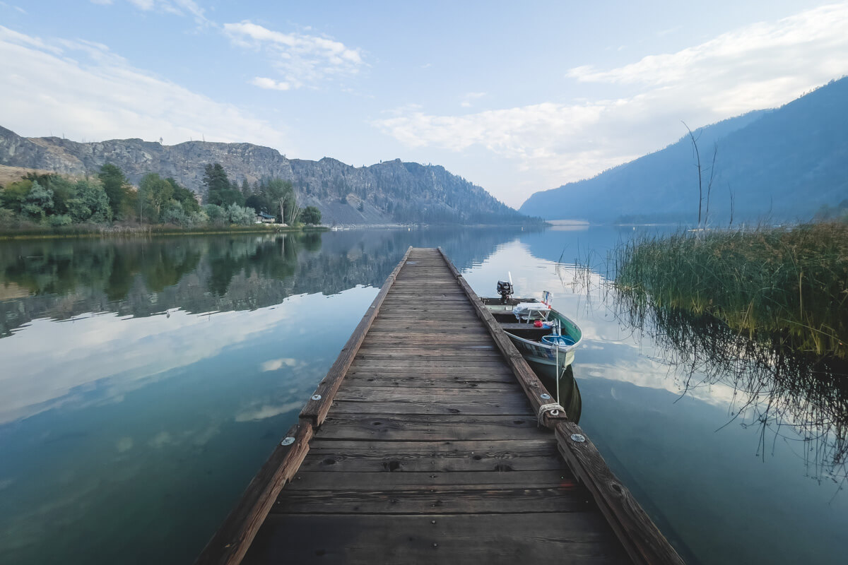 Visiting the Alta Lake State Park jetty is a fun thing to do near Lake Chelan.
