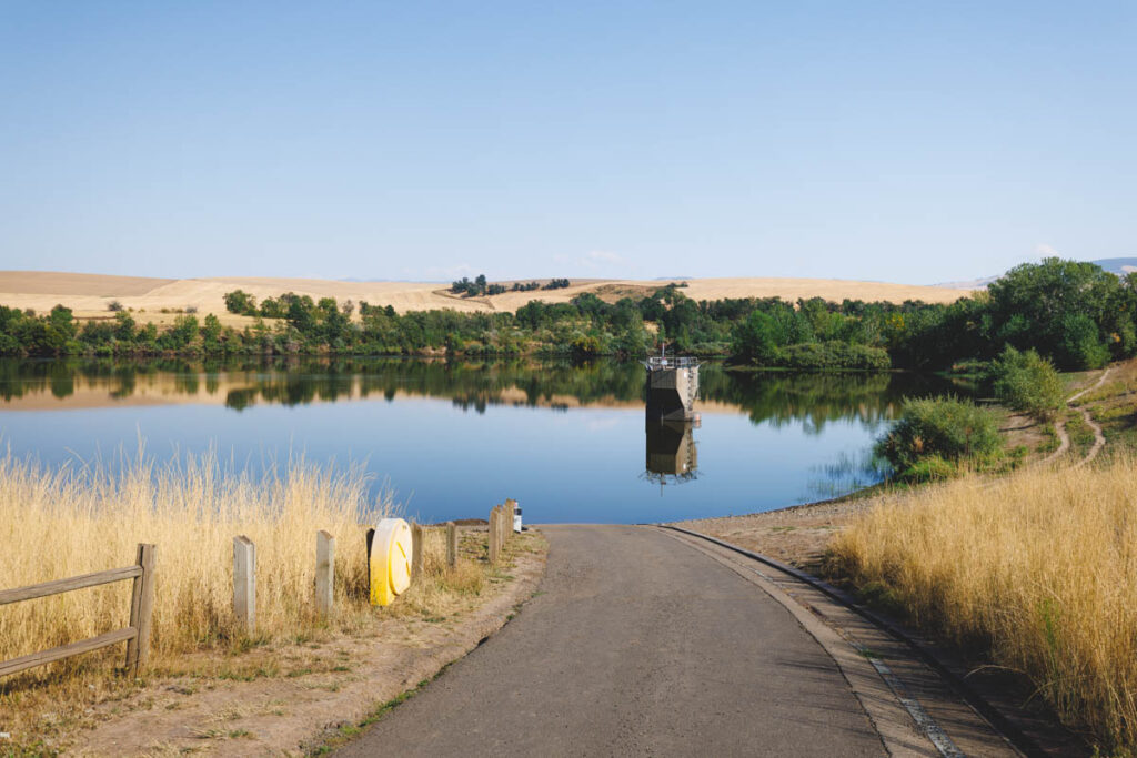 For things to do in Walla Walla, take a walk on the trail around Bennington Lake.