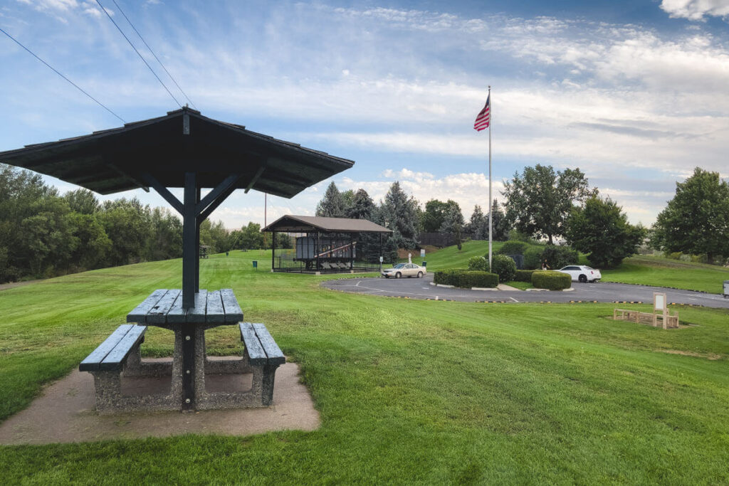 Picnic bench at Yakima greenway is one of the best things to do in Yakima