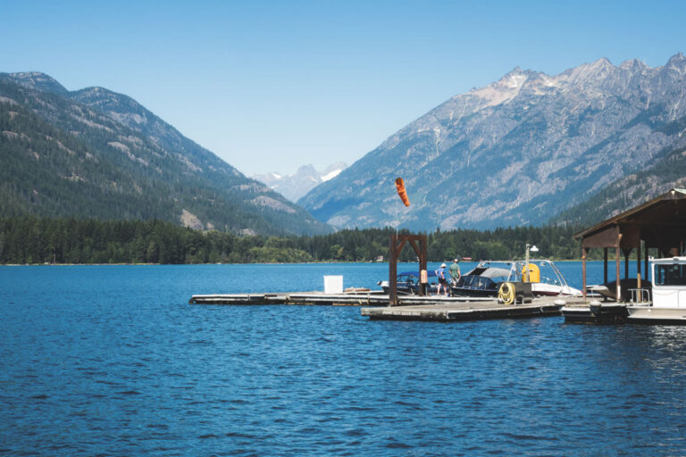 For places to visit around Lake Chelan, look into the remote village of Stehekin.