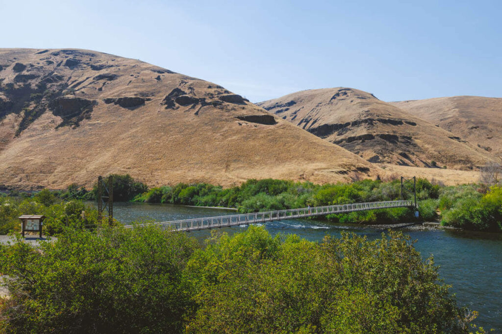 Suspension Bridge Umtanum Creek Recreation site for best things to do in Yakima