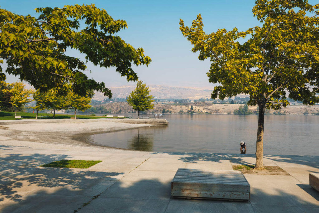 Visiting the shoreline at Wenatchee Confluence is one of the best things to do in Wenatchee. 