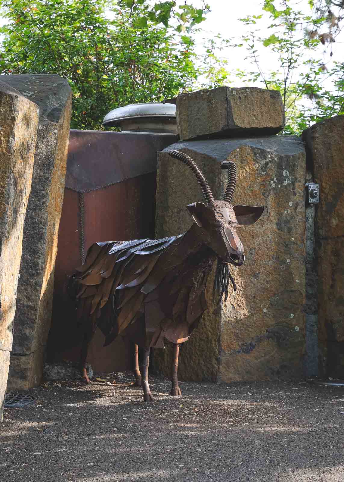 Garbage Goat sculpture at Riverfront Park in Spokane, Washington