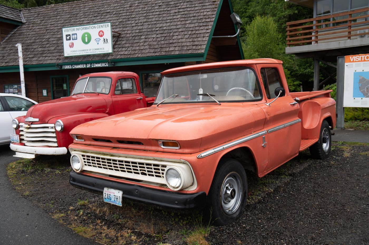 The orange pick-up truck seen in Twilight films in Forks.