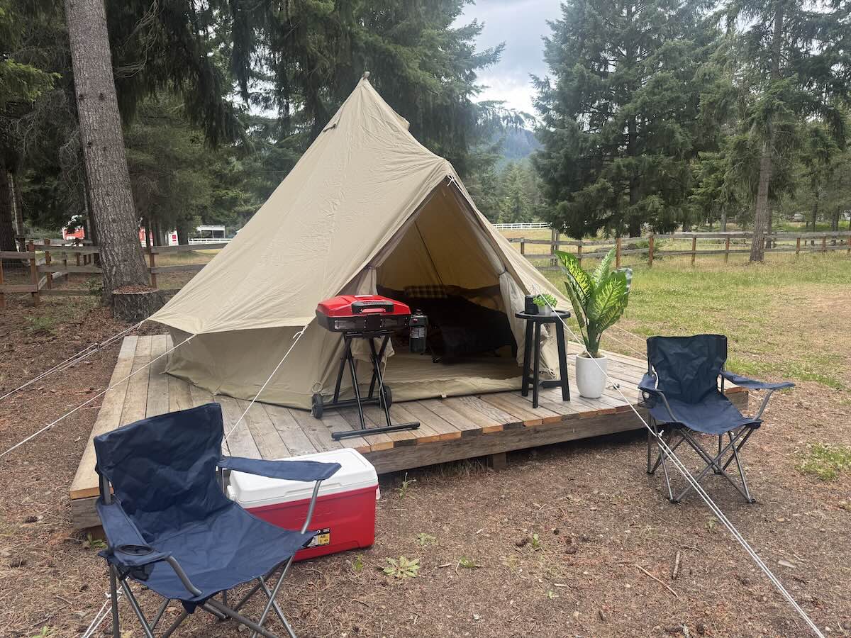 Glamping tent